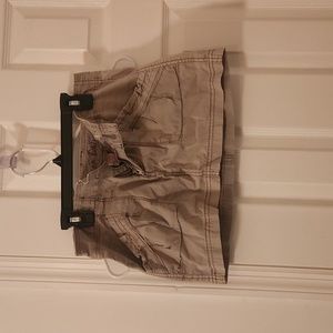 Khaki mini skirt